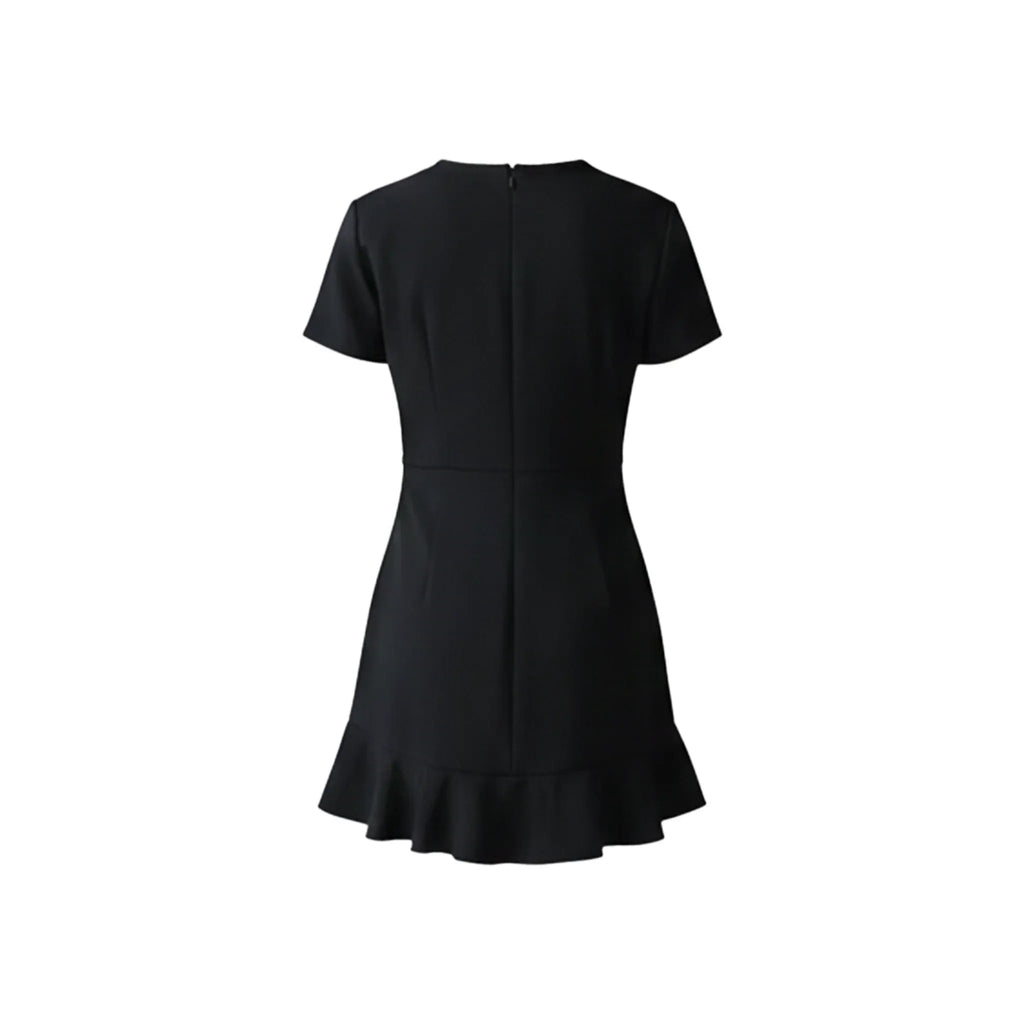 Black Zip Up Mini Dress