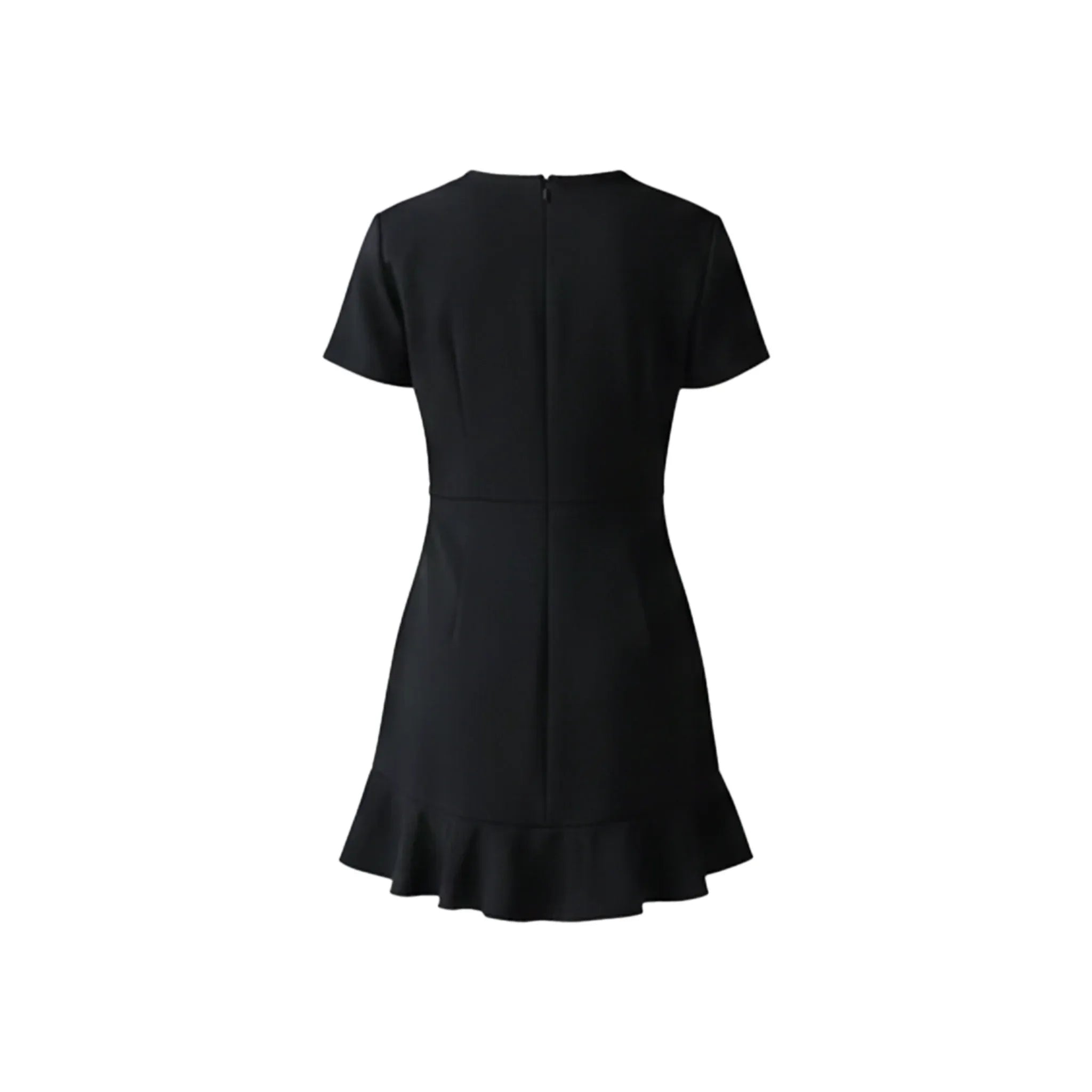 Black Zip Up Mini Dress