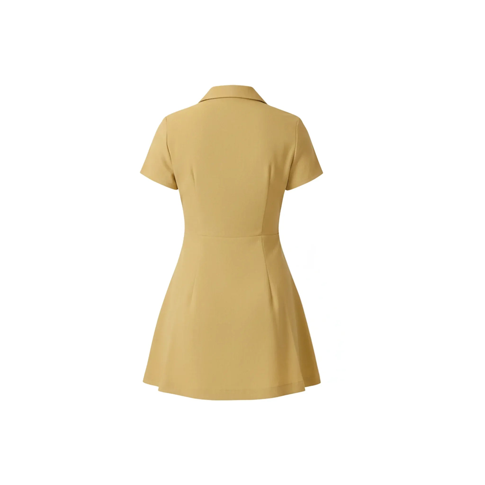 Gold Mustard Mini Dress