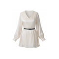 Ivory Satin Cut Out Mini Dress