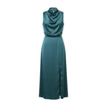 Olive Satin Slip Dress
