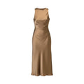 One Shoulder Satin Gown