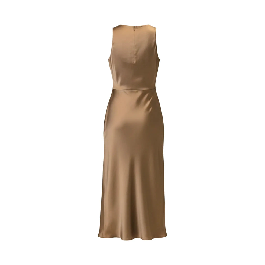 One Shoulder Satin Gown