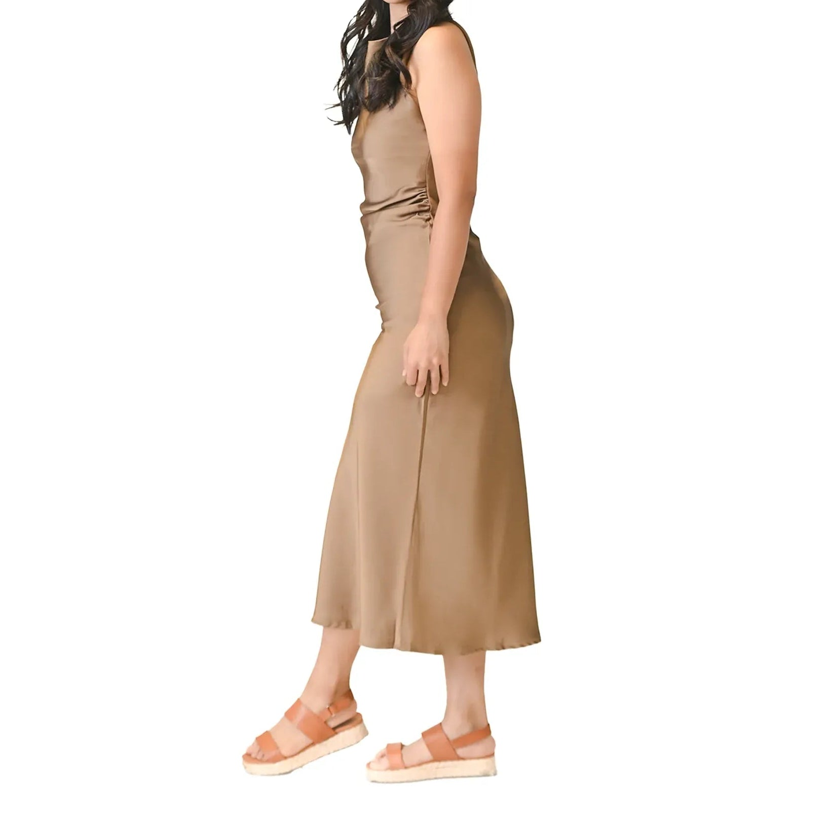 One Shoulder Satin Gown