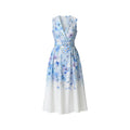 Watercolor Blue Floral Dress